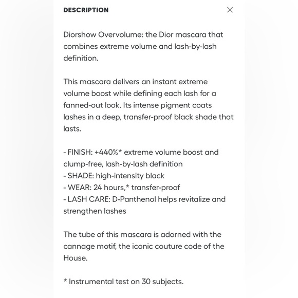 🌸Diorshow Overvolume 24H Extreme Volume Mascara  #090 "Overblack" 2025 Release🌸 - Picture 4 of 10